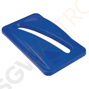 Rubbermaid Slim Jim Deckel blau Für Papier | blau
