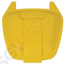 Rubbermaid mobiler Abfallcontainer mit gelbem Deckel 100L Gelber Deckel | Kapazität: 100L