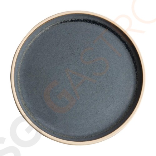 Olympia Canvas flacher runder Teller granit-blau 25cm 25cm (Ø) | 6 Stück pro Packung