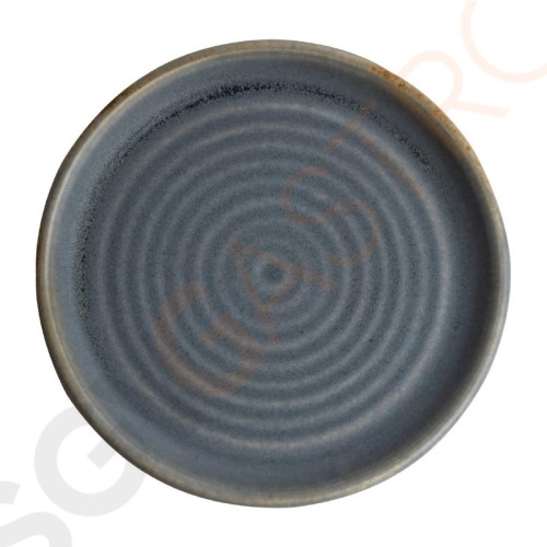 Olympia Canvas runder Teller mit schmalem Rand granit-blau 18cm 18cm (Ø) | 6 Stück pro Packung