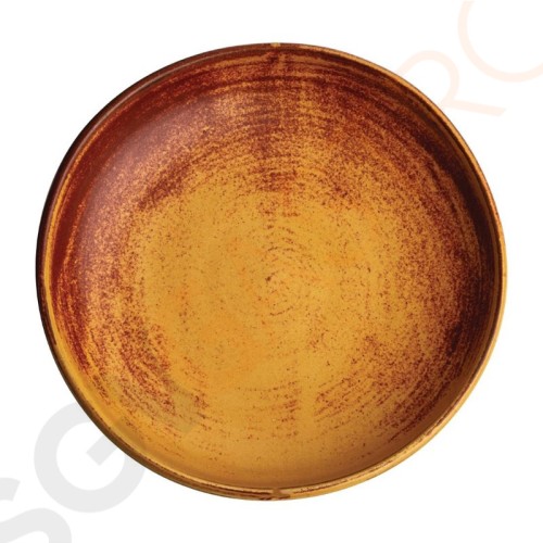Olympia Canvas Schale mit hohem Rand siena-rost 23cm 23cm (Ø) | 6 Stück pro Packung