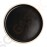 Olympia Canvas flacher runder Teller schwarz 18cm 18cm (Ø) | 6 Stück pro Packung
