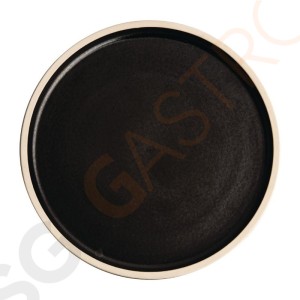 Olympia Canvas flacher runder Teller schwarz 25cm 25cm (Ø) | 6 Stück pro Packung Olympia Canvas flacher runder Teller schwarz 25cm 25cm (Ø) | 6 Stück pro Packung