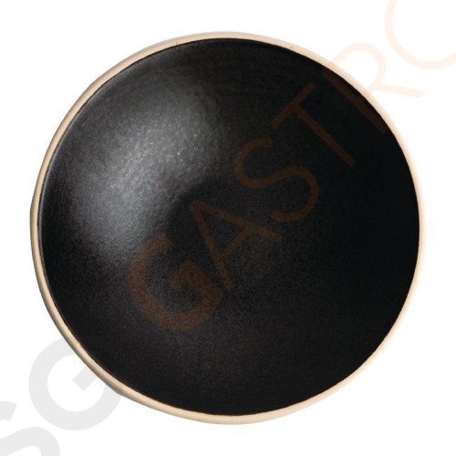 Olympia Canvas flache Schale schwarz 20cm 20cm (Ø) | 6 Stück pro Packung