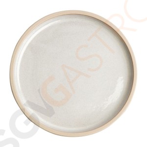 Olympia Canvas flacher runder Teller weiß 25cm 25cm (Ø) | 6 Stück pro Packung