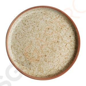 Olympia Canvas flacher runder Teller Weizen 18cm 18cm (Ø) | 6 Stück pro Packung