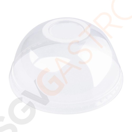 Fiesta Green Kompostierbare gewölbte Deckel aus PLA für Kaltgetränkebecher 34cl - 56,8cl 1000 Stück