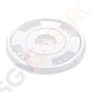 Fiesta Green Kompostierbare flache Deckel aus PLA für Kaltgetränkebecher 34cl - 56,8cl 1000 Stück