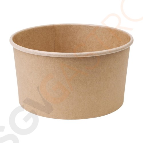 Fiesta Green Runde Salatschale Papier 1L Fassungsvermögen: 1L | 300 Stück