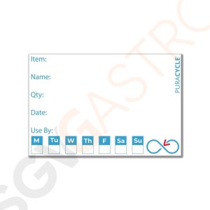 Puracycle Wiederverwendbare Tages-Etiketten 50 Stück pro Packung