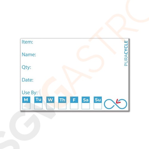 Puracycle Wiederverwendbare Tages-Etiketten 50 Stück pro Packung