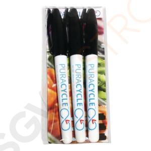 Puracycle Ungiftige Permanentmarker Schwarz 3er Pack 3 Stück pro Packung Puracycle Ungiftige Permanentmarker Schwarz 3er Pack 3 Stück pro Packung