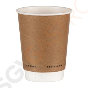 Fiesta Green Kompostierbare doppelwandige Heißgetränkebecher 225ml 25 Stück Fiesta Green Kompostierbare doppelwandige Heißgetränkebecher 225ml 25 Stück