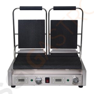 Buffalo Kontaktgrill doppel gerillt/gerillt Leistung: 2,9kW. Doppelter Grill. Gerillte Platten