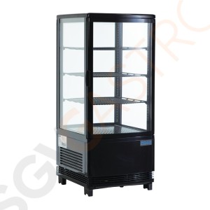 Polar Serie C Kühlvitrine schwarz 68 Liter Kapazität: 68L | 1 Tür | Schwarz