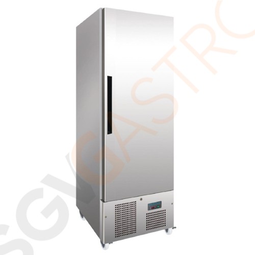 Polar Serie G Gefrierschrank Edelstahl 440L 550W/230V | 195 x 68,5 x 71cm | (Nutz)Kapazität: 440/313L | 3 Roste | 1-türig | Edelstahl