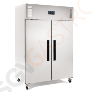 Polar Serie G Gefrierschrank Edelstahl 1200L Bruttokapazität: 1200L | Nettokapazität: 770L | GN2/1-geeignet | 2-türig
