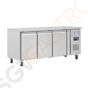 Polar Serie U Thekenkühlschrank 417 Liter 3-türig Finish: Edelstahl. Gastronorm kompatibel. 3-türig. Polar Serie U Thekenkühlschrank 417 Liter 3-türig Finish: Edelstahl. Gastronorm kompatibel. 3-türig.