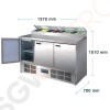 Polar Serie G gekühlte Saladette und Pizzatisch 390 Liter Finish: Edelstahl. Gastronorm kompatibel. 3-türig. Polar Serie G gekühlte Saladette und Pizzatisch 390 Liter Finish: Edelstahl. Gastronorm kompatibel. 3-türig.