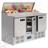 Polar Serie G gekühlte Saladette und Pizzatisch 390 Liter Finish: Edelstahl. Gastronorm kompatibel. 3-türig. Polar Serie G gekühlte Saladette und Pizzatisch 390 Liter Finish: Edelstahl. Gastronorm kompatibel. 3-türig.