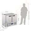 Polar Serie G gekühlte Saladette 240 Liter Finish: Edelstahl. GN-Kompatibel. 2 Türen.