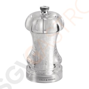 Cole & Mason Salzmühle Acryl 11,5cm Verstellbare Mahlung | 11,5(H)cm | Acryl