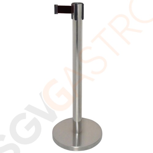 Bolero Absperrband schwarz mit Leitpfosten 2m schwarzes Band | erschwerte Basis