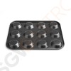 Vogue antihaftbeschichtetes Minimuffinblech 12 Minimuffins Maße: 23,8(B) x 1,4(H)cm