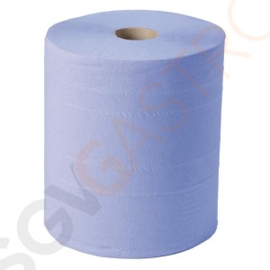 Jantex Wischtuchrolle blau 2-lagig - 2 Stück Geeignet für Spender GD303 | 2 Stück | 288m | 2-lagig | blau