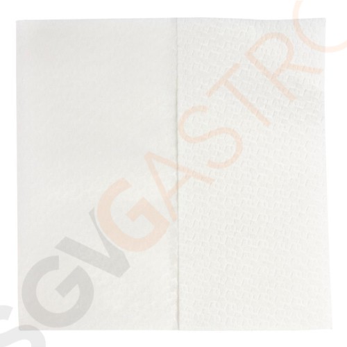 Jantex Airlaid Handtücher weiß 1-lagig Ungefähr 1200 Tücher pro Packung | 1-lagig