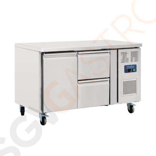 Polar Serie U Kühltisch 1-türig mit 2 Schubladen 282L 350W | Nettokapazität: 171L | R600a Polar Serie U Kühltisch 1-türig mit 2 Schubladen 282L 350W | Nettokapazität: 171L | R600a