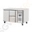 Polar Serie U Kühltisch 1-türig mit 2 Schubladen 282L 350W | Nettokapazität: 171L | R600a