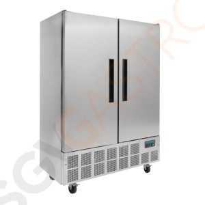 Polar Serie G Slimline Kühlschrank Edelstahl 960L 800W/230V | 200 x 134 x 71cm | (Nutz)Kapazität: 960/671L | 6 Roste | 2-türig | Edelstahl Polar Serie G Slimline Kühlschrank Edelstahl 960L 800W/230V | 200 x 134 x 71cm | (Nutz)Kapazität: 960/671L | 6 Roste | 2-türig | Edelstahl