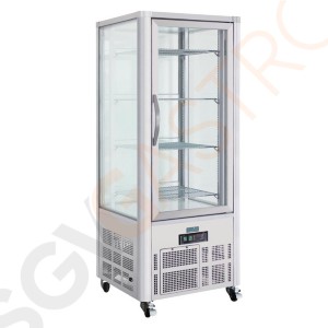 Polar Serie G Kuchenvitrine 400L Kapazität: 400L | 70,5cm breit | Silbergrau