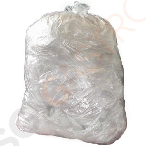 Jantex Müllbeutel transparent 80L 200 Stück | Kapazität: 90L/10kg