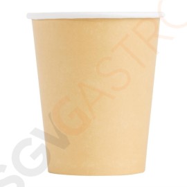 Fiesta Coffee To Go Becher 230ml hellbraun x1000 Kapazität: 230ml. Farbe: Hellbraun. Verkauft im 1000er Pack.