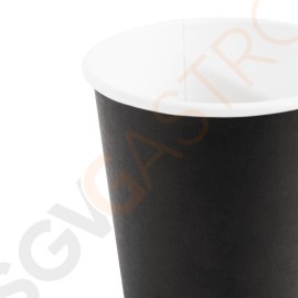 Fiesta Coffee To Go Becher 230ml schwarz x50 Verkauft im 50er-Pack