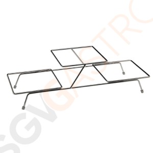 APS Float Serviergestell klein Kapazität: 3 Schalen (GF096, GF097) | 15,5 x 55,5 x 19cm | Metall APS Float Serviergestell klein Kapazität: 3 Schalen (GF096, GF097) | 15,5 x 55,5 x 19cm | Metall