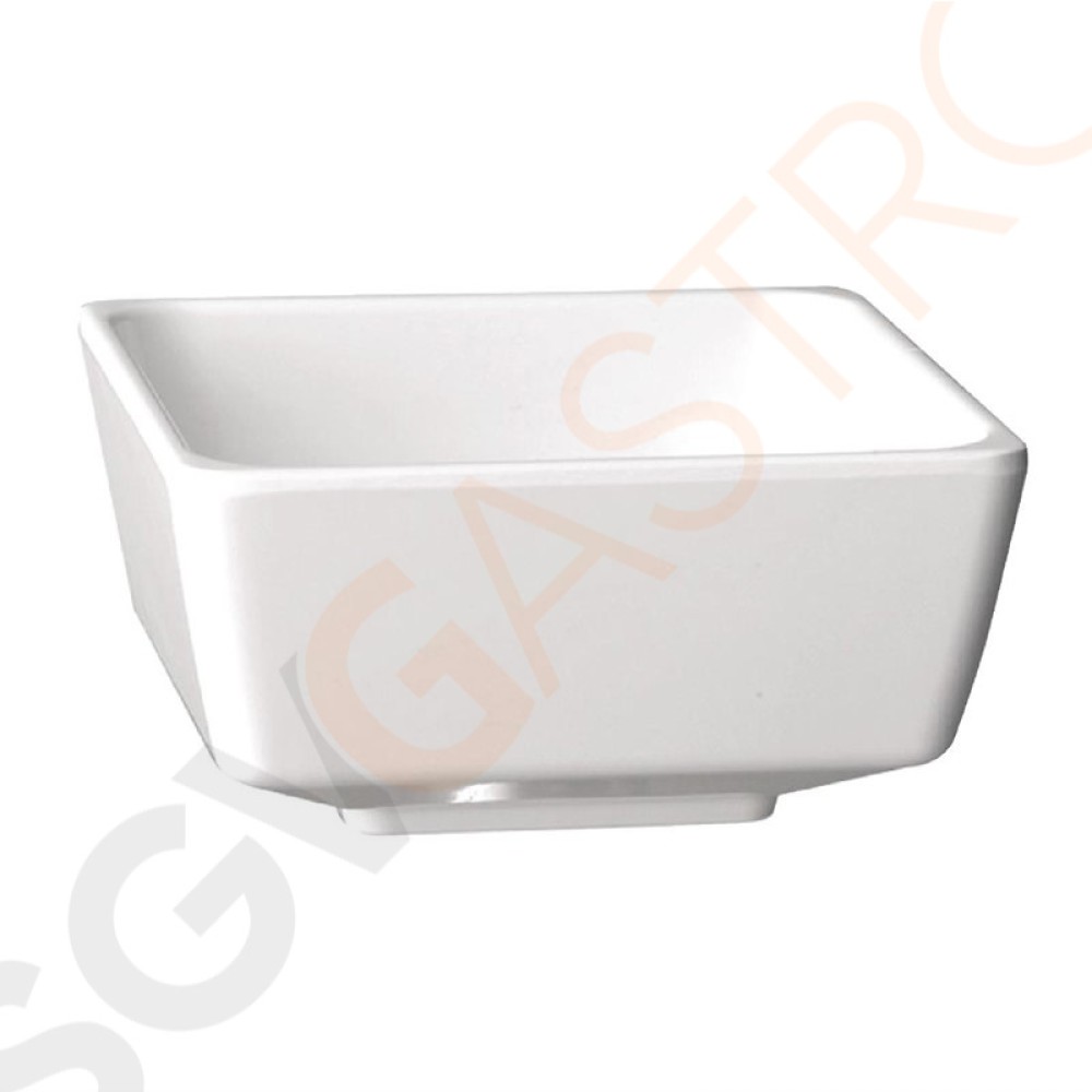 APS Float quadratische Schale weiß 9cm Kapazität: 30ml | 4,5 x 9 x 9cm | Melamin | weiß