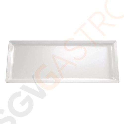 APS Pure rechteckiges Tablett weiß 65 x 26,5cm 65 x 26,5cm | Melamin | weiß