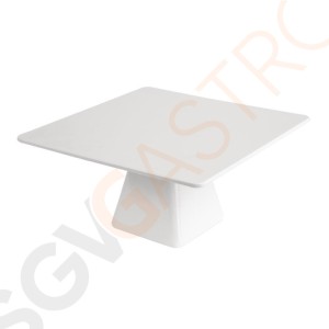 Kristallon quadratischer Kuchenständer 30cm 16 x 30 x 30cm | Melamin | weiß