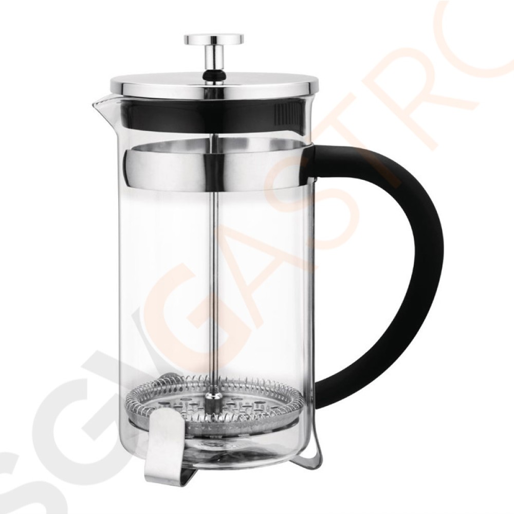 Olympia French Press Edelstahl und Glas 35cl Inhalt: 35cl (3 Tassen) | Edelstahl und Glas