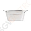 Olympia Serviereimer mit 2 Henkeln 10,5 x 21cm 10 x 10,5 x 21cm | verzinkter Stahl