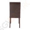 Bolero Esszimmerstühle Kunstleder dunkelbraun 2 Stück | Sitzhöhe: 51cm | 94 x 40,5 x 50cm | Kunstleder und Birkenholz | dunkelbraun