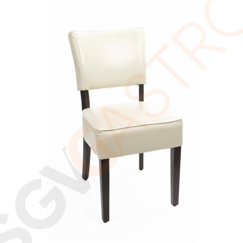 Bolero Esszimmerstühle mit tiefem Sitz Kunstleder beige 2 Stück | Sitzhöhe: 50cm | 85,8 x 42,6 x 45cm | Kunstleder und Birkenholz | beige Bolero Esszimmerstühle mit tiefem Sitz Kunstleder beige 2 Stück | Sitzhöhe: 50cm | 85,8 x 42,6 x 45cm | Kunstleder und Birkenholz | beige