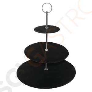 Olympia Etagere Schiefer 3 Etagen 3 Etagen | 34,5 x 30(Ø)cm | Schiefer Olympia Etagere Schiefer 3 Etagen 3 Etagen | 34,5 x 30(Ø)cm | Schiefer