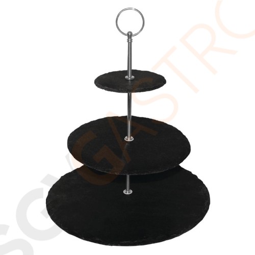 Olympia Etagere Schiefer 3 Etagen 3 Etagen | 34,5 x 30(Ø)cm | Schiefer Olympia Etagere Schiefer 3 Etagen 3 Etagen | 34,5 x 30(Ø)cm | Schiefer