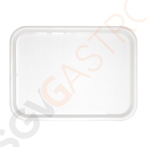 Kristallon Fast Food-Tablett weiß 34,5 x 26,5cm 34,5 x 26,5cm | Polypropylen | weiß
