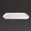 Kristallon Fast Food-Tablett weiß 34,5 x 26,5cm 34,5 x 26,5cm | Polypropylen | weiß