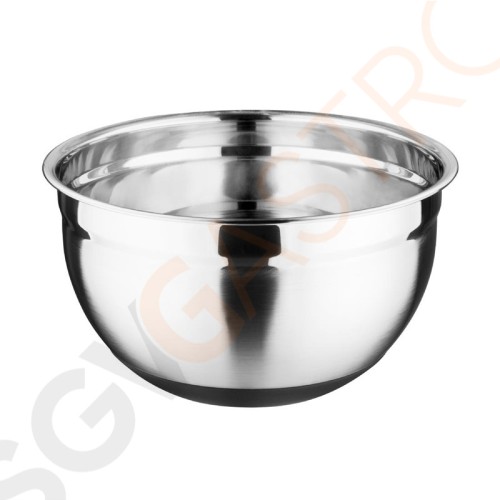 Vogue Edelstahlschüssel mit Silikonboden 3 Liter 3 Liter.